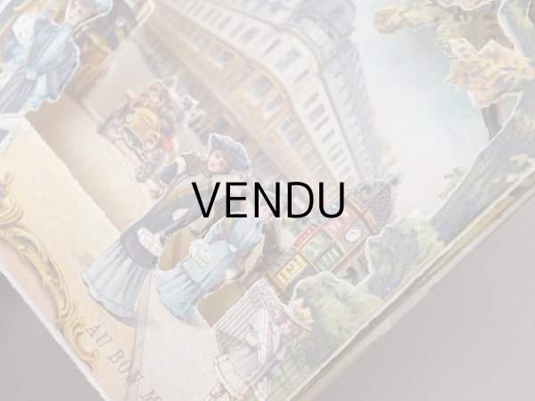 画像4: アンティーク ボンマルシェ 立体 クロモ ボンマルシェ百貨店 AU BON MARCHE VUE PRISE RUE DE SEVRES - AU BON MARCHE PARIS - (4)