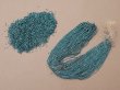 画像2: アンティーク ガラスビーズ ターコイズグリーン 1×3mm  (2)