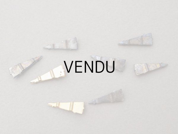 画像5: 19世紀末 アンティーク グラスストーン 8ピースのセット ラインストーン (5)