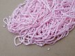 画像4: アンティーク ガラス製 サティネビーズ ライラックピンク 41g 1cm=4粒 (4)