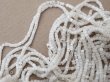 画像4: アンティーク ガラス製 サティネビーズ オフホワイト 18g 1cm=8.5粒 (4)