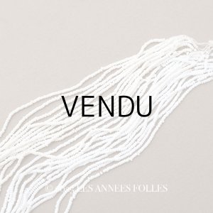 画像: アンティーク 極小 シードビーズ ホワイト＆クリーム色 1cm=12粒 キャビアビーズ マイクロビーズ 