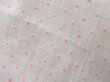 画像3: アンティーク ピンクの小さなドット刺繍入り コットンオーガンジー 105×110cm ファブリック 生地 (3)