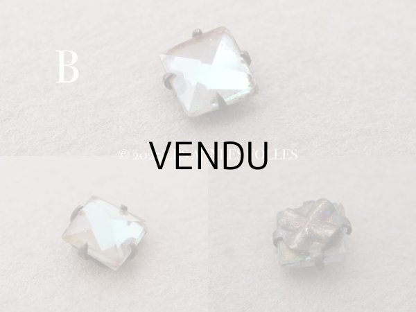 画像3: アンティーク サフィレットのルース スクエア 5mm (3)