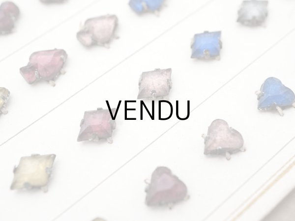 画像7: 19世紀末 アンティーク  サンプラー トランプモチーフ ガラスビーズ - AS & JHJS - (7)