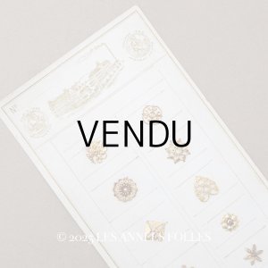 画像: 19世紀末 アンティーク  サンプラー メタルパーツ - AS & JHJS -