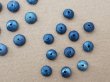 画像3: アンティーク シルク製 くるみボタン 極小 約5mm ブルー 19ピースのセット ジュエリーボックス用 ドール用  (3)