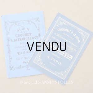 画像: *蚤の市セット* アンティーク レース図案帳 2点セット