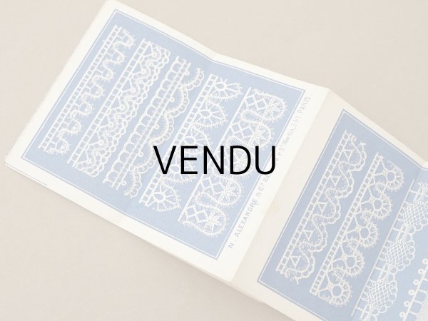 画像4: *蚤の市セット* アンティーク レース図案帳 2点セット (4)