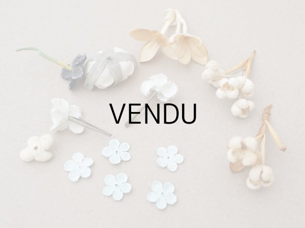 画像5: *蚤の市セット* アンティーク 小さな布花のセット  (5)