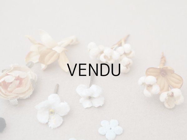 画像4: *蚤の市セット* アンティーク 小さな布花のセット  (4)