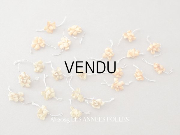 画像1: *蚤の市*アンティーク シルク製 ロココモチーフ ワイヤー付 22点セット  (1)