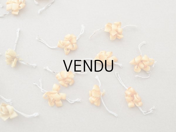 画像3: *蚤の市*アンティーク シルク製 ロココモチーフ ワイヤー付 22点セット  (3)