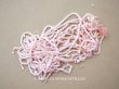 画像1: アンティーク ガラス製 サティネビーズ パウダーピンク 15g 1cm=4.25粒 (1)