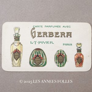 画像: アンティーク パフュームカード GERBERA - L.T.PIVER -