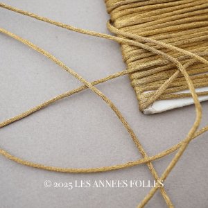 画像: 19世紀末 アンティーク メタル&シルク製 コード 紐