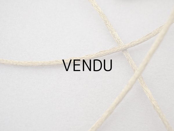 画像2: 19世紀末 アンティーク メタル&シルク製 コード 紐 (2)