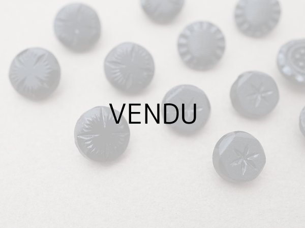 画像4: ＊蚤の市セット＊アンティーク フレンチジェットのボタン 13ピースのセット (4)