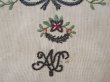 画像3: 18世紀末 アンティーク シルク製 ポシェット イニシャル&ファイヤーハートの刺繍入り (3)