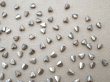 画像6: アンティーク 極小 ハート型 ガラスビーズ シルバー色 4.5×3.75mm 123ピース (6)