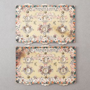 画像: アンティーク トランプ柄のゲームカード MARQUE A JEUX
