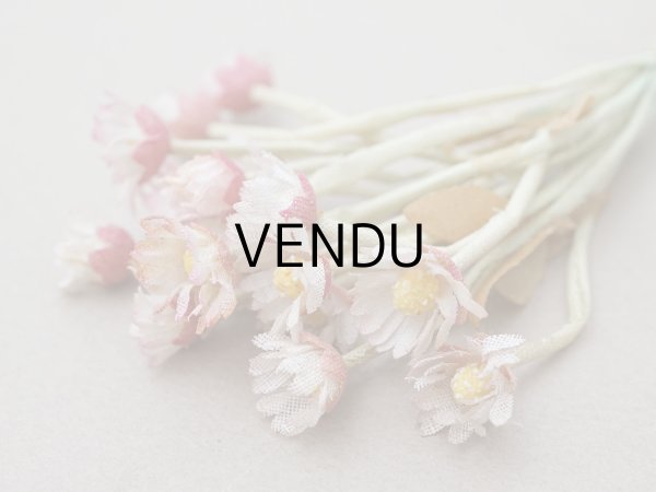 画像7: ＊蚤の市＊アンティーク デイジーの布花 16輪のセット (7)