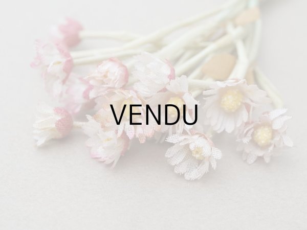 画像8: ＊蚤の市＊アンティーク デイジーの布花 16輪のセット (8)