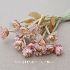 画像: アンティーク デイジーの布花 16輪のセット