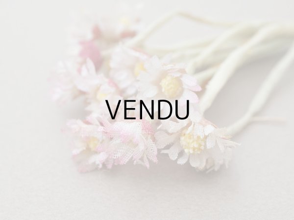 画像12: ＊蚤の市＊アンティーク デイジーの布花 16輪のセット (12)