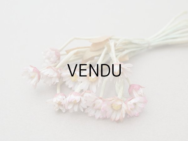 画像3: ＊蚤の市＊アンティーク デイジーの布花 16輪のセット (3)