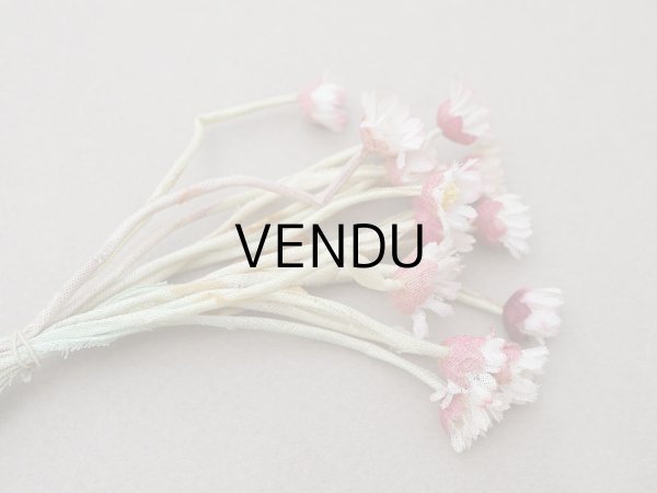 画像16: ＊蚤の市＊アンティーク デイジーの布花 16輪のセット (16)