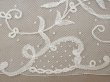 画像16: 19世紀末 アンティーク ドレスパーツ リボンのモチーフ アプリカシオン・アングルテール  4.2m 幅広22.5cmオフホワイト ボビンレース (16)