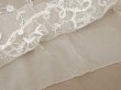 画像5: 19世紀末 アンティーク ドレスパーツ リボンのモチーフ アプリカシオン・アングルテール  4.2m 幅広22.5cmオフホワイト ボビンレース (5)