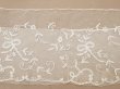 画像7: 19世紀末 アンティーク ドレスパーツ リボンのモチーフ アプリカシオン・アングルテール  4.2m 幅広22.5cmオフホワイト ボビンレース (7)