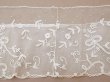 画像6: 19世紀末 アンティーク ドレスパーツ リボンのモチーフ アプリカシオン・アングルテール  4.2m 幅広22.5cmオフホワイト ボビンレース (6)