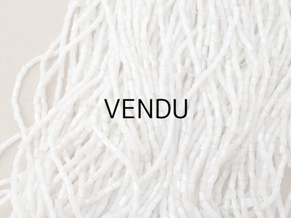 画像7: アンティーク カット入り ミルクガラス ガラスビーズ  シードビーズ 110g (7)