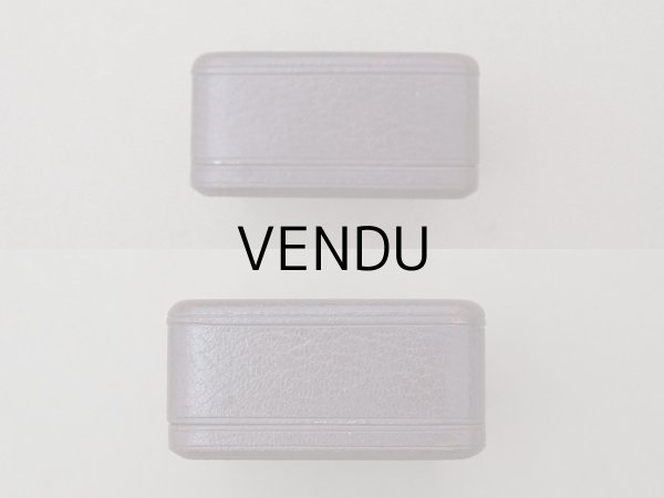 画像10: アンティーク 金彩入り 本革製 ジュエリーボックス ボルドー ブレスレット用 (10)