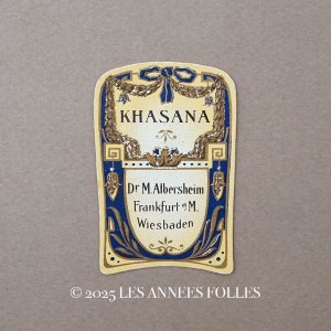 画像: アンティーク パフュームラベル リボンのガーランド KHASANA - Dr.M.ALBERSHEIM -