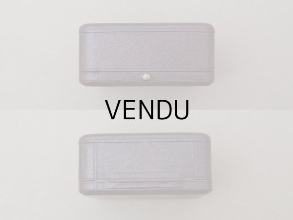 画像9: アンティーク 金彩入り 本革製 ジュエリーボックス ボルドー ブレスレット用 (9)