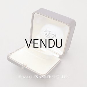 画像: アンティーク 金彩入り 本革製 ジュエリーボックス ボルドー ブレスレット用