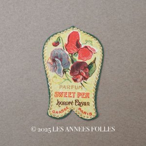 画像: アンティーク スイートピー 小さなパフュームラベル  SWEET PEA -HONORE PAYAN-