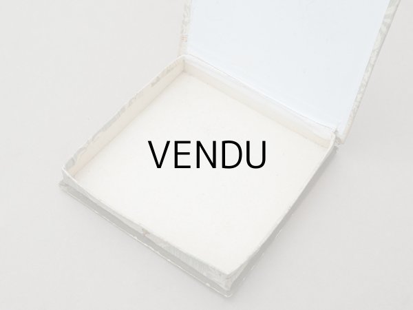 画像11: アンティーク 薔薇の花かごのメダイヨン カルトナージュボックス オリーブグリーン (11)