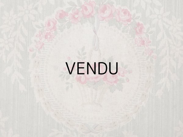 画像5: アンティーク 薔薇の花かごのメダイヨン カルトナージュボックス オリーブグリーン (5)