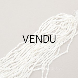 画像: アンティーク シードビーズ 生成り エクリュ 1cm=8粒 