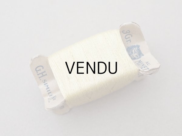 画像6: アンティーク  猫の糸巻き ボルドー レモン色 - AU MINET - (6)