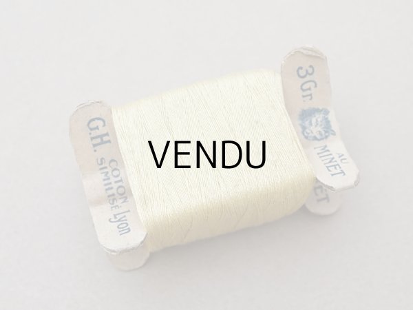 画像3: アンティーク  猫の糸巻き ボルドー レモン色 - AU MINET - (3)