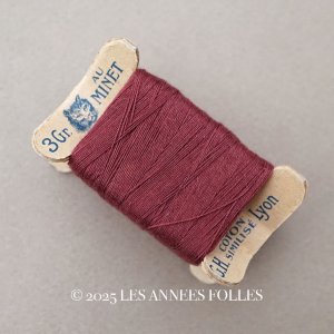 画像: アンティーク  猫の糸巻き ボルドー - AU MINET -