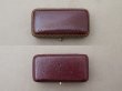 画像6: アンティーク 本革製 ジュエリーボックス 金彩入り ボルドー エパングル (6)