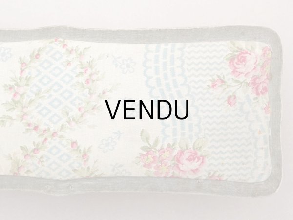 画像5: アンティーク グローブボックス 薔薇模様のカルトナージュボックス　 (5)