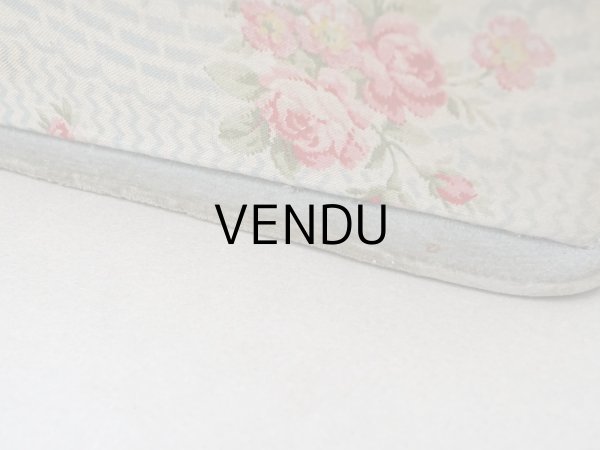 画像15: アンティーク グローブボックス 薔薇模様のカルトナージュボックス　 (15)